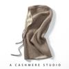 Cachecol com capuz integrado cashmere chapéu de malha inverno das mulheres proteção do pescoço quente cor combinando lenço chapéu de gola dupla face