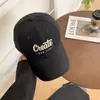 Boné de Baseball Bordado Feminino Primavera e Verão Estilo Japonês Rosto Grande Cabeça Grande Boné Pequeno Estilo Coreano Aba Larga Top Macio Chapéu da Moda