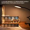 Luminária de Mesa LED, Luz de Anel Redonda, Luz para Transmissão ao Vivo, Suporte, Luz de Preenchimento, Clipe USB, Luz Suave para Beleza, Proteção para os Olhos, Luminária para Estudante, Luminária de Mesa para Desktop