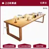 Escritorio de computadora con patas de madera maciza para dormitorio, escritorio para oficina en casa, banco de trabajo largo, mesa grande para juegos, escritorio doble de escritorio