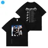 Aespa 2025 Segundo Tour Concierto Frankfurt Merchandising Camiseta de Manga Corta Estampada Mismo Estilo Camisa Base Holgada