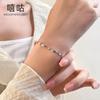 Xi Gu H0149 Plata S925 Moda Personalizado Pulsera Mobius para Mujer Lujo Ligero Estilo Frío Diseño de Nicho Pulsera