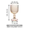Copo Alto Retro Padrão Vertical Sorvete Copo de Champanhe Taça de Sobremesa Copo de Iogurte Copo de Sorvete Copo para Bebida Fria