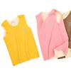 Chaleco protector de barriga para niños otoño e invierno chaleco interior con parche para niños chaleco con doble cara cepillada para niñas camiseta interior para bebé