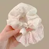 Goma para el pelo tipo scrunchie oversized de estilo coreano con múltiples capas, liga para el pelo de estilo perezoso, cuerda para coleta, accesorio para el pelo de alta gama