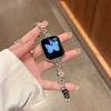 Correa de Reloj de Cadena con Incrustaciones de Diamantes de Trébol de Cuatro Hojas para Presbicia Adecuada para Apple 10 S11 Xiaomi 10 Huawei Gt6 Fit5 Pulsera Metálica
