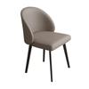 Cadeira de Jantar Estilo Italiano com Encosto, Banqueta Móvel Minimalista Moderna para Uso Doméstico, Cadeira de Metal para Hotel com Encosto Alto, Confortável