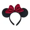 Orelha de Mickey com Laço 10cm Headband Parque de Diversões Headwear Âncora Popular Grampo de Cabelo Festival Festa Headband