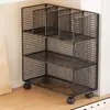 Carrito pequeño estante estantería móvil sala de estar artículos varios snack estante de almacenamiento acrílico juguete de pie en el suelo hogar simple