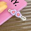 Lindo pasador de amor rosa dopamina rubor Serie de conejitos pinza de pico de pato dulce para todo tipo de flecos clip lateral