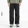 Calça Crower Ceecuz Estilo Retrô Americano Secagem Rápida Funcional Corta-vento Plissada Calça Paraquedas Unissex Casual de Perna Larga Primavera e Outono