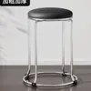 Banqueta Robusta e Espessa Casa Luxo Leve Mesa de Jantar Banqueta Redonda Banqueta de Madeira Vergalhão Simples Armazenamento Comercial Moda Banco Extra Espesso