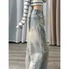 Jeans Rotos, Lavados y Desgastados, Pantalones de Pierna Ancha Azul Claro, Tallas Grandes para Mujeres Curvilíneas, Adelgazantes para Cuerpo con Forma de Pera, Estilo Delgado de Verano