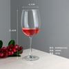 Copa de vino tinto de 450 ml, copa de vino de corte frío de vidrio al por mayor de fábrica, juego de copas de vino para restaurante y hogar