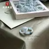 Anillo de Jade, Tipo Natural Hielo Ceroso con Patrones de Flor Flotante, Anillo de Alta Gama para Mujer, Joyería Moderna y Versátil
