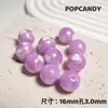 Corazón Dorado Estrella de Cinco Puntas Cuentas DIY 16mm Colorido Cadena para Teléfono Móvil Pendientes Accesorios Joyería Cuentas Brillantes Lindas Cuentas Sueltas