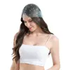 Sombrero de Red con Pedrería Estilo Europeo y Americano de Amazon, Sombrero Largo Hecho a Mano con Calados, Accesorio para la Cabeza Personalizado para Fiesta