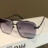 Gafas de Sol Metálicas Transparentes Cuadradas Nuevas 2026 Unisex Color Degradado Protección UV Moda Gafas para Conducir