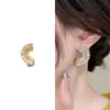 Brincos Longos Personalizados de Zircônia Super Brilhantes, Elegantes e Luxuosos, Joias de Orelha da Moda e Versáteis para Atacado, Brincos Exquisitos e Elegantes para Mulheres