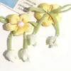 Tela hermosa y simple estilo Ins con hilos brillantes, flor de tul de cinco pétalos DIY para ropa, accesorios para el cabello, accesorios para zapatos y sombreros