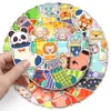 50 pegatinas originales para calcetines, dibujos animados, animales lindos, pintadas a mano, impermeables, decorativas para cuaderno, teléfono móvil, estas pegatinas transfronterizas