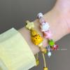 Pulsera Trenzada de Cuerda Hecha a Mano con Gatito de Cerámica para Mujer 2023 Nuevo Pulsera Ajustable para Pareja Novia Accesorios