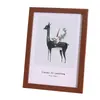 Moldura de Foto de Madeira Estilo Pastoral Francês, Decoração de Mesa e Parede de Alta Qualidade, Moldura de Foto Criativa Simples A4 Atacado