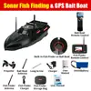 Barco Cebo GPS de Posicionamiento de Alta Velocidad con Retorno Automático, Barco con Control Remoto de 12V con Buscador de Peces Sonar, Barco de Entrega de Cebo, Barco Sonar