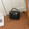 Moda de Verano 2026 Cadena Tejida Textura de Alta Calidad Simple Versátil Bolso de Caja Cruzado de Hombro Único