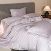 Luxo Leve 100S Dupla Torção 100% Algodão Algodão de Fibra Longa Conjunto de Quatro Peças Lençol de Cama 100% Algodão Capa de Edredom Toque de Alto Padrão Roupa de Cama Conjunto de Três Peças