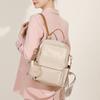Mochila da moda feminina retrô, nova, grande capacidade, à prova d'água, bolsa de viagem casual, viagem, antifurto, mochila de tecido Oxford feminina