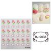 Zhengxiang Transfronteiriço 2023 Adesivos para Nail Art Embossados 5D Desenho Animado Cyber Vermelho Amor DIY Adesivos de Unha Infantis Personalizados Atacado