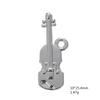 Accesorios de joyería hechos a mano DIY Europa y Estados Unidos accesorios de la serie de música retro de gran venta colgante de violín de aleación de plata antigua