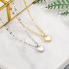 Colar Simples Shell Love 2022 Novo Estilo Entrada Nicho de Luxo Lip Chain Clavicle Chain Mulheres Design Avançado Verão