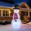 Boneco de Neve Inflável de Natal Transfronteiriço de 1,2m com Luzes LED Embutidas para Decoração de Quintal, Gramado, Festa de Natal ao Ar Livre