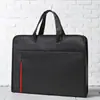 Bolsa de archivo portátil para negocios gran capacidad tela Oxford bolsa de archivo de información de oficina maletín simple impresión de logotipo