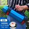 Termo grande para hombres y mujeres de gran capacidad, termo portátil para exteriores, termo para el hogar, taza de agua de acero inoxidable 304