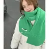 Cachecol de Lã Misturada Colorido Puro Feito em Casa pelo Fabricante para Mulheres Inverno Clareamento Estudante Casal Cachecol Simples de Tricô Transfronteiriço