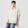 Camisa de Proteção Solar ao Ar Livre para Homens, Leve, Respirável, Seda de Gelo, Secagem Rápida, Roupas de Proteção Solar, Camisa Casual de Manga Longa para Homens