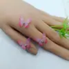 Borboleta Dupla Camada 2cm 100 com Diamante Dupla Camada Estéreo Tule Malha Borboleta diy Arte de Unha Rosto Beleza Decoração.