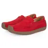 Zapatos Mocasines para Mujer de Piel de Ante Slip on Mocasines Zapatos Planos Transpirables Ligeros Zapatos Náuticos
