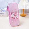 Papelaria da escola primária bolsa lápis transparente estojo Sanrio lápis colorido estojo multifuncional de armazenamento com zíper estojo de caneta material escolar