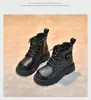 Botas estilo Martin para niños, negras, para un desfile de moda, botas para niñas, nueva colección primavera/otoño 2026, zapatos para niños, botines para niños