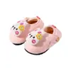 Pequeno Cervo Mili Pelúcia de Inverno Novas Pantufas para Meninas, Desenho Animado Antiderrapante Solado Macio Calçados Infantis para Casa com Tira