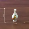 Paisaje en miniatura creativo simulación de un juego de elaboración de vino de flor de durazno rojo para hija, accesorios de decoración DIY para casa de muñecas, adornos en miniatura