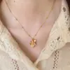 Colar Pingente Pequena Folha de Bordo Pérola Gradiente de Cristal Acessórios para Mulheres, Corrente de Clavícula de Nicho de Luxo Leve, Joias de Corrente de Pescoço de Alta Qualidade