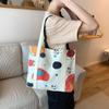 2024 nueva versión coreana de bolso casual de hombro Joker bolso de lona de gran capacidad bolso de moda para estudiantes una generación de cabello