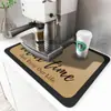 Esterilla Drenante de Cocina Estilo Nórdico de Tierra de Diatomeas, Esterilla para Tazones y Platos de Vajilla, Esterilla de Control de Agua, Esterilla para Tazas de Té de Escritorio, Esterilla Absorbente para Encimera