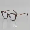 Gafas de Prescripción de Moda Europea y Americana Tr8297 para Hombres y Mujeres, Monturas Ojo de Gato, Lentes Lisos de Moda, Estilo Mariposa Transfronterizo