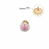 Liga de Titânio G23 F136 Zircônia Girassol Joias para Body Piercing Brincos Studs Studs de Osso da Orelha Studs de Sobrancelha Studs de Lábio Acessórios